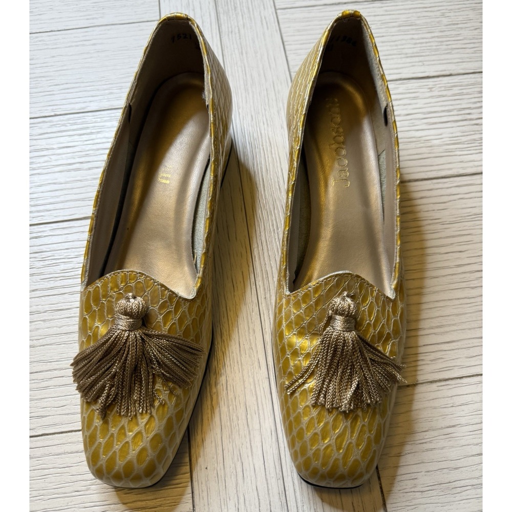 VintageGold Tassel Loafers Flats - Women's Elegant Slip-On